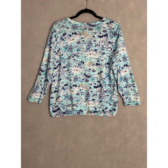 Talbots Women's Size Large Novelty Print (Vacation) Sweater - Picture 5 of 6